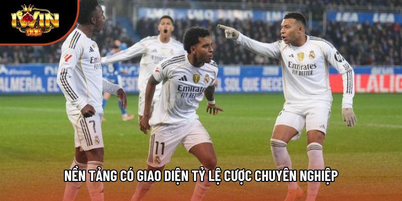 Nền tảng có giao diện tỷ lệ cược chuyên nghiệp