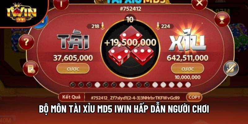 Bộ môn tài xỉu md5 iwin hấp dẫn người chơi